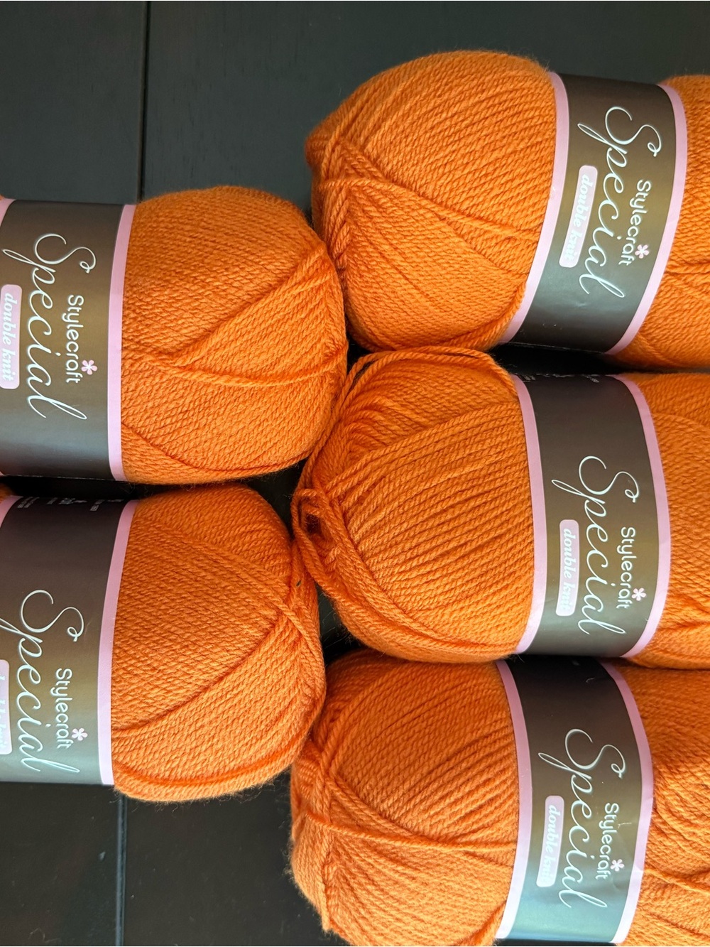 Stylecraft Special Double Knit Yarn - Bright Orange - Spice 5 Skeins